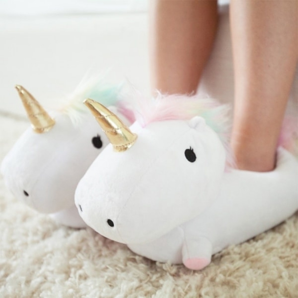 Unicorn light up slippers